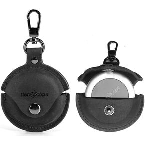 حامل سماعة الطبيب للجيب الجلدي لسماعة الطبيب الرقمية ستيموسكوب برو, أسود, العمل in Kuwait