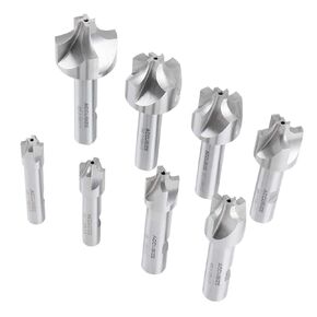 اتهم الأدوات الصناعية H.S.S. طقم مطحنة نهاية زاوية مستديرة مقاس من 1/16 بوصة إلى 3/8 بوصة، 8 قطع، 1011-0008 in Kuwait