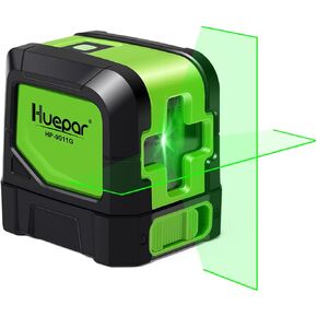 Laser Level 360 Self Leveling, Huepar Box-1G 150 feet Lazer Level Outdoor Green Cross Line with Pulse Mode, 150° Vertical Selectable Laser Lines, 360° Magnetic Base and Battery Included