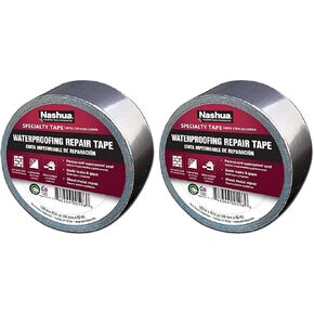 Nashua 361-11 Foil Tape for Waterproofing Repair, 11 mil Thick, 10 m Length, 48 mm Width , Aluminum