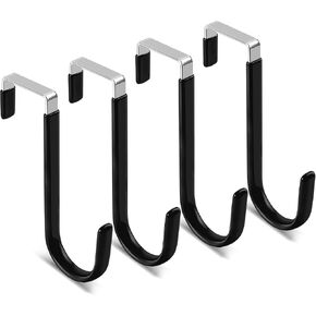 خطاف الباب من فلوراليكي، 4 قطع من خطافات الباب لتعليق الملابس والمناشف والمعاطف والمزيد in Kuwait