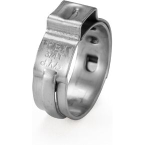 (Pack of 50) WMAXPFIT PEX Cinch Clamp Rings 1/2 Inch, STAY PUT Stainless Steel PEX Pipe Cinch Crimp Rings Pinch Clamps for PEX Pipes and PEX Fittings Connection in Saudi Arabia
