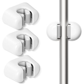 BEZOX Broom Holder, 3 PCS Wall Mount Mop Organizer Gripper, Self-adhesive Cleaning Suppliers Hanger Stands Rack for Bathroom, Kitchen, Garden, Garage Organization Storage in Saudi Arabia