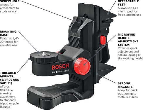 BOSCH - BM 1 Bosch Positioning Device for Line and Point Lasers BM1 in Saudi Arabia
