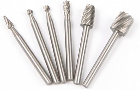 طقم رؤوس التوجيه الدوار من أورهيلبر 6 قطع مقاس 1/8 بوصة من عرقوب HSS Wood Working Rotary Bits تناسب أدوات دريميل in Kuwait