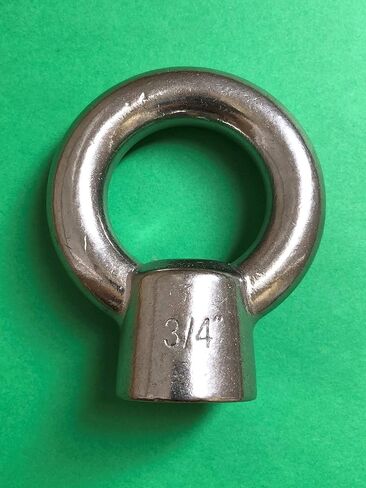 US STAINLESS Stainless Steel 316 Lifting Eye Nut 3/4" UNC Marine Grade in Saudi Arabia