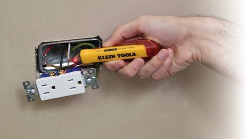 Klein Tools NCVT-2 Voltage Tester, Non-Contact Dual Range Voltage Tester Pen for Standard and Low Voltage, Outlet Tester in Kuwait