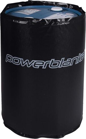 Powerblanket BH55RR-80 درجة صناعية/مقاومة للطقس D-15 غلاف فينيل 55 جالون بطانية تسخين طبلة معزولة، ترموستات داخلي ثابت 80 درجة فهرنهايت، سخان أسطواني، أسود in Kuwait