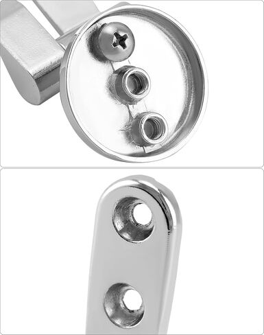 QWORK Replacement Toilet Seat Hinge Mountings Stainless Steel 1 Set with Bolts and Nuts in Kuwait