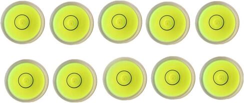 10pcs Bubble Spirit Level Degree Mark, 10x6mm Mini Circular Bullseye Level Inclinometers Use for Tripod, Phonograph, Turntable in Kuwait