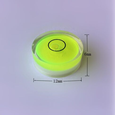 10pcs Bubble Spirit Level Degree Mark, 10x6mm Mini Circular Bullseye Level Inclinometers Use for Tripod, Phonograph, Turntable in Kuwait