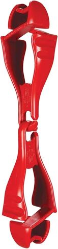 Ergodyne Squids 3400 Glove Clip Holder with Dual Clips, Red, 1 Count (Pack of 1) in Saudi Arabia