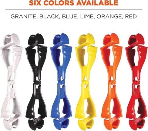 Ergodyne Squids 3400 Glove Clip Holder with Dual Clips, Red, 1 Count (Pack of 1) in Saudi Arabia