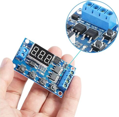 DKARDU 2 pcs DC 5V-36V Relay Module Digital LED Relay Board Trigger Cycle Switch Delay Timer Module with Screwdriver Red and Black Cable in Saudi Arabia