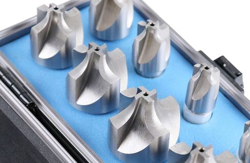 اتهم الأدوات الصناعية H.S.S. طقم مطحنة نهاية زاوية مستديرة مقاس من 1/16 بوصة إلى 3/8 بوصة، 8 قطع، 1011-0008 in Kuwait