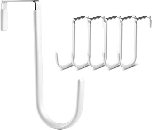 فلوراليكي خطاف فوق الباب، 6 قطع من خطافات الباب لتعليق الملابس والمناشف والمعاطف والمزيد in Kuwait