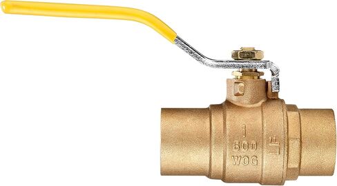 صمام كروي نحاسي كامل المنفذ 3/4 بوصة - صمام نحاسي خالٍ من الرصاص، موصل لحام العرق الأنثوي SWTxSWT، CxC - أقصى ضغط، 150 رطل لكل بوصة مربعة WSP / 600 رطل لكل بوصة مربعة WOG - 0.75 بوصة، حزمة واحدة in Kuwait