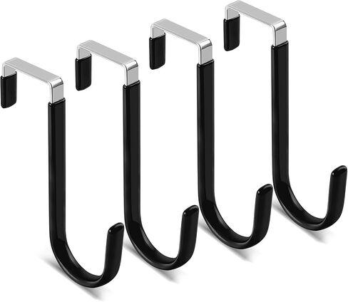 خطاف الباب من فلوراليكي، 4 قطع من خطافات الباب لتعليق الملابس والمناشف والمعاطف والمزيد in Kuwait