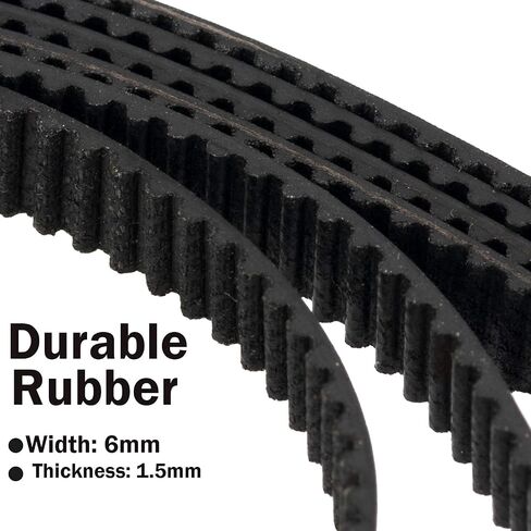 Pnzxi 5pcs 252-2GT-6 Timing Belt Length=252mm Width=6mm Rubber Closed Loop GT2 252mm Timing Belt for 3D Printer in Saudi Arabia
