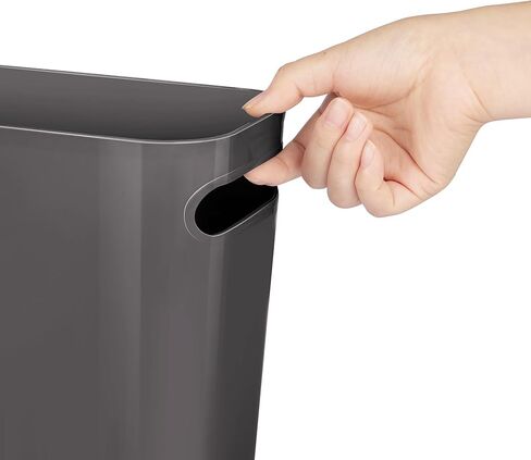 Vtopmart 4 Pack Plastic Small Trash Can, 1.5 Gallon/5.7 L Office Grey Bin with Built-in Handle, Slim Waste Basket for Bathroom, Bedroom, Home Office, Living Room, Kitchen in Kuwait