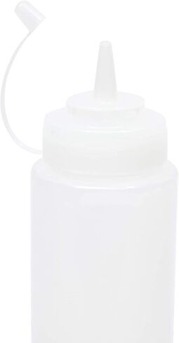 6 Pack 24 oz Plastic Condiment Squeeze Bottles with Caps, Empty Squirt Bottles for Ketchup, Mustard, Sauces in Saudi Arabia