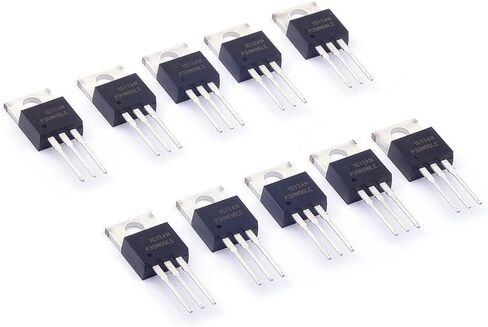 Cylewet 10Pcs RFP30N06LE 30A 60V 0.047Ohm Logic Level N-Channel Power Mosfet TO-220 ESD Rated for Arduino (Pack of 10) CYT1047 in Saudi Arabia