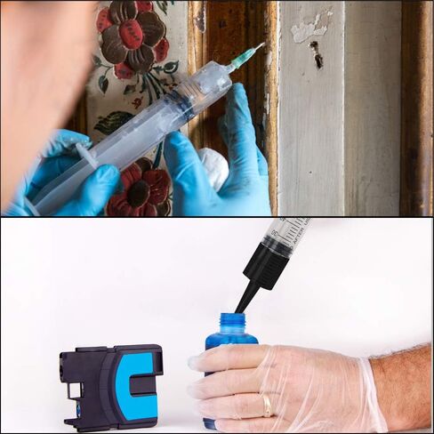 12 Pack - 1ml, 3ml, 5ml, 10ml Syringes each 3pcs with 14Ga, 16Ga, 18Ga and 20Ga Blunt Tip Needles and Storage Caps(Luer Lock) in Kuwait