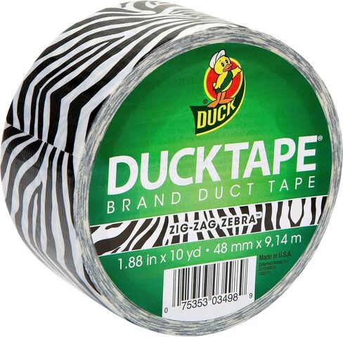 شريط لاصق 1398132 من ماركة Duck، لفة واحدة، طباعة حيوانات الحمار الوحشي in Kuwait