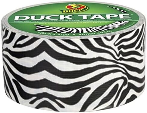 شريط لاصق 1398132 من ماركة Duck، لفة واحدة، طباعة حيوانات الحمار الوحشي in Kuwait