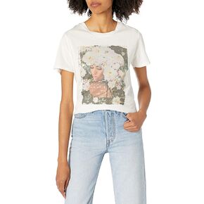 GUESS Women's Eco Short Sleeve Emotion Roses Easy Tee in Saudi Arabia