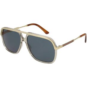 Gucci GG0200S Caravan Sunglasses For Men For Women + BUNDLE with Designer iWear Complimentary Eyewear Care Kit