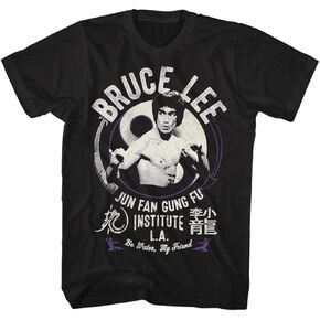 Bruce Lee Jun Fan Gung Fu Institute L.A. Black Adult T-Shirt Tee in Kuwait