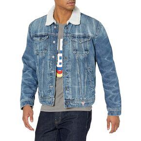 GUESS Men's Long Sleeve Denim Jacket in Saudi Arabia