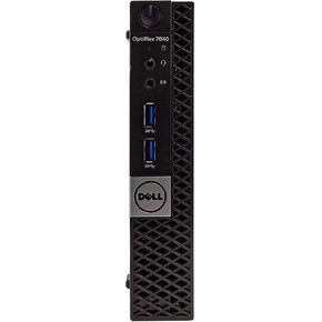 DELL OPTIPLEX 7040 6th Gen Micro Business Desktop Computer, Intel Quad Core i5 6400T up to 2.8GHz, 16G DDR4, 256GB SSD, WiFi,HDMI, DP, Win 10 64-Bit Supports EN/ES/FR(CI5)(Renewed) in Kuwait
