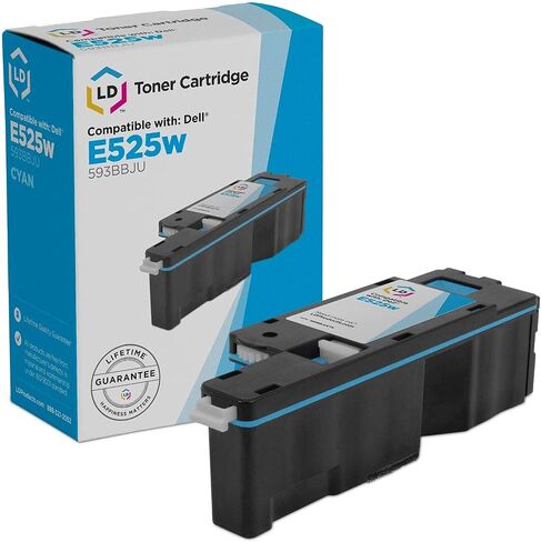 استبدال خرطوشة الحبر المتوافقة مع منتجات LD لحبر سماوي 593-BBJU H5WFX Dell E525W للاستخدام مع الطابعة متعددة الوظائف E525W E525 525w (سماوي) in Saudi Arabia