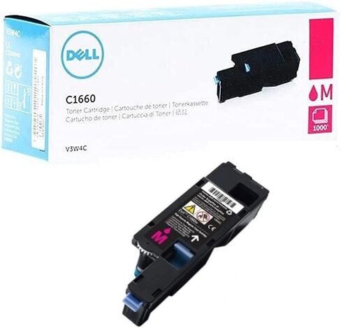 Dell V3W4C Magenta Toner Cartridge C1660w Color Printer in Saudi Arabia