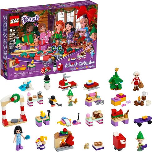 LEGO Friends 2020 Advent Calendar 41420, Kids Advent Calendar with Toys; Makes a Great Holiday Treat for Children who Love Toy Advent Calendars and buildable Figures (236 Pieces) in Saudi Arabia