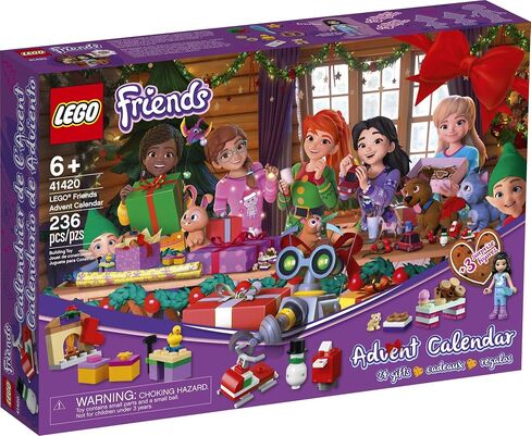 LEGO Friends 2020 Advent Calendar 41420, Kids Advent Calendar with Toys; Makes a Great Holiday Treat for Children who Love Toy Advent Calendars and buildable Figures (236 Pieces) in Saudi Arabia