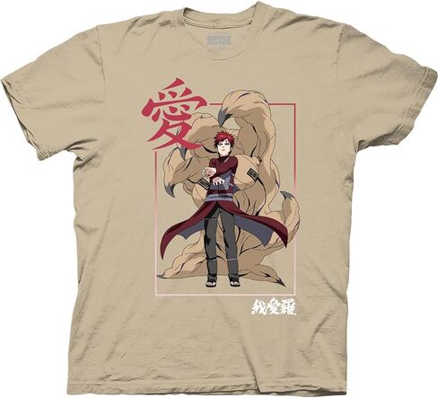 Ripple Junction Naruto Shippuden Gaara Kanji Framed Adult T-Shirt in Saudi Arabia