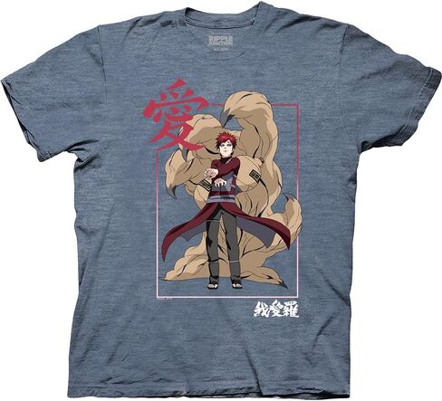 Ripple Junction Naruto Shippuden Gaara Kanji Framed Adult T-Shirt in Saudi Arabia