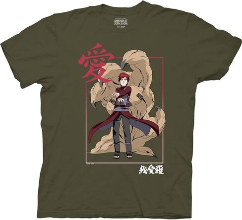 Ripple Junction Naruto Shippuden Gaara Kanji Framed Adult T-Shirt in Saudi Arabia