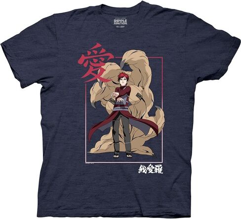 Ripple Junction Naruto Shippuden Gaara Kanji Framed Adult T-Shirt in Saudi Arabia
