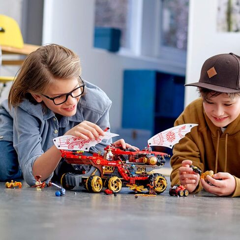 LEGO NINJAGO Land Bounty 70677 Toy Truck Building Set with Ninja Minifigures, Popular Action Toy with Two Toy Vehicles and Toy Ninja Weapons for Creative Play (1,178 Pieces) in Saudi Arabia