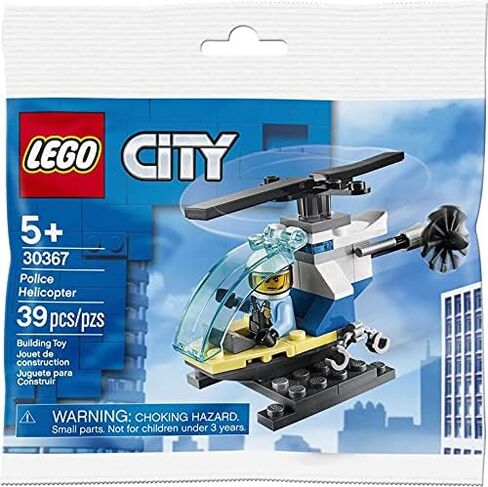 LEGO City Minifigure Polybag - Police Helicopter with Pilot and Stand 30367 in Saudi Arabia