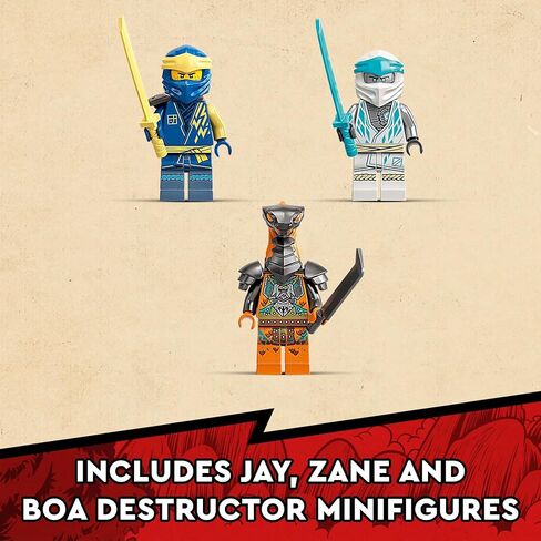 LEGO NINJAGO Ninja Training Center 71764 Building Kit Featuring NINJAGO Zane and Jay, a Snake Figure and a Spinning Toy; Construction Toys for Kids Aged 7+ (524 Pieces) in Saudi Arabia