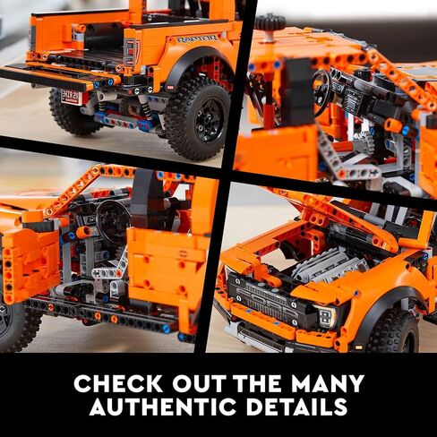 LEGO Technic Ford F-150 Raptor 42126 Model Building Kit; Enjoy an Immersive Build Recreating The Features and Functions of The Powerful Ford F-150 Raptor Pickup Truck (1,379 Pieces) in Saudi Arabia