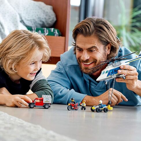 LEGO City Police Helicopter Chase 60243 Police Playset, Building Sets for Kids (212 Pieces) in Saudi Arabia