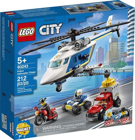 LEGO City Police Helicopter Chase 60243 Police Playset, Building Sets for Kids (212 Pieces) in Saudi Arabia