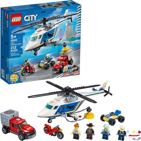 LEGO City Police Helicopter Chase 60243 Police Playset, Building Sets for Kids (212 Pieces) in Saudi Arabia