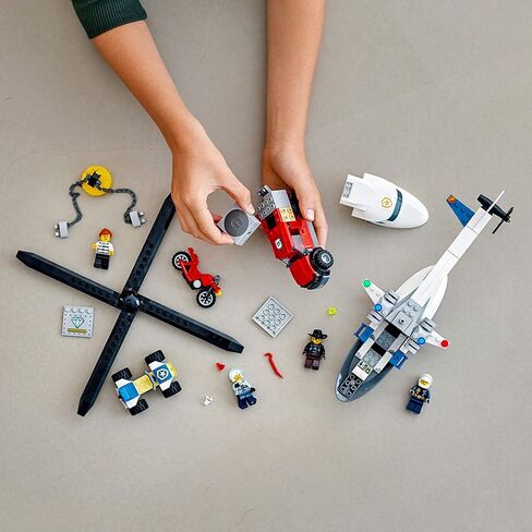 LEGO City Police Helicopter Chase 60243 Police Playset, Building Sets for Kids (212 Pieces) in Saudi Arabia